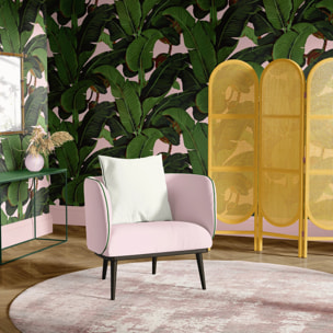 Carta da Parati Foglie di Banano Rosa