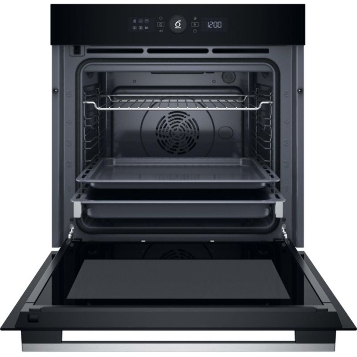 Four encastrable fonction vapeur WHIRLPOOL WOI5S8PM1SXAF - Pyrolyse, 6ème Sens, Vapeur SteamSense, Air Fry