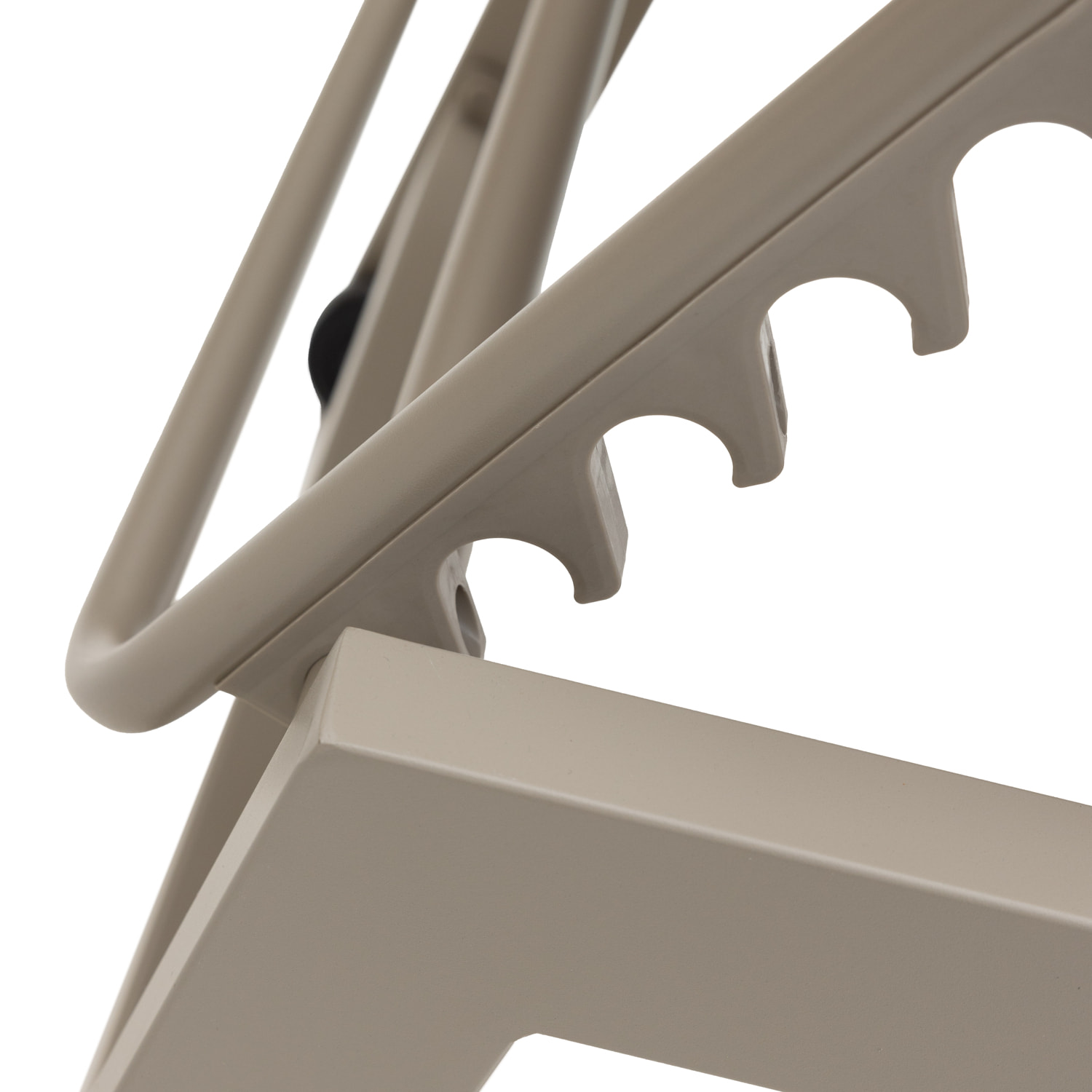 Lot de 2 bains de soleil BARBADOS en textilène taupe - aluminium taupe