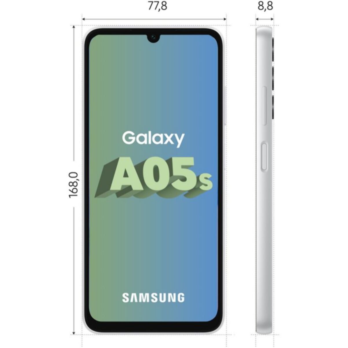 Smartphone SAMSUNG Galaxy A05s Argent 64Go