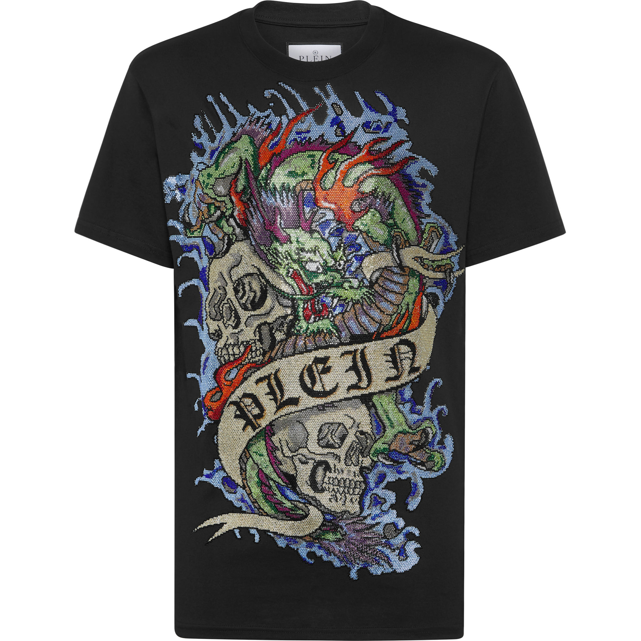 PHILIPP PLEIN T-Shirt Round Neck TATTOO