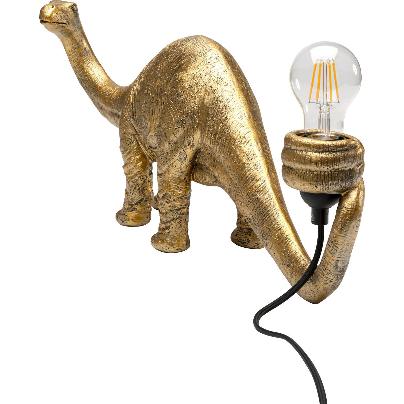 Lampe dinosaure doré Kare Design