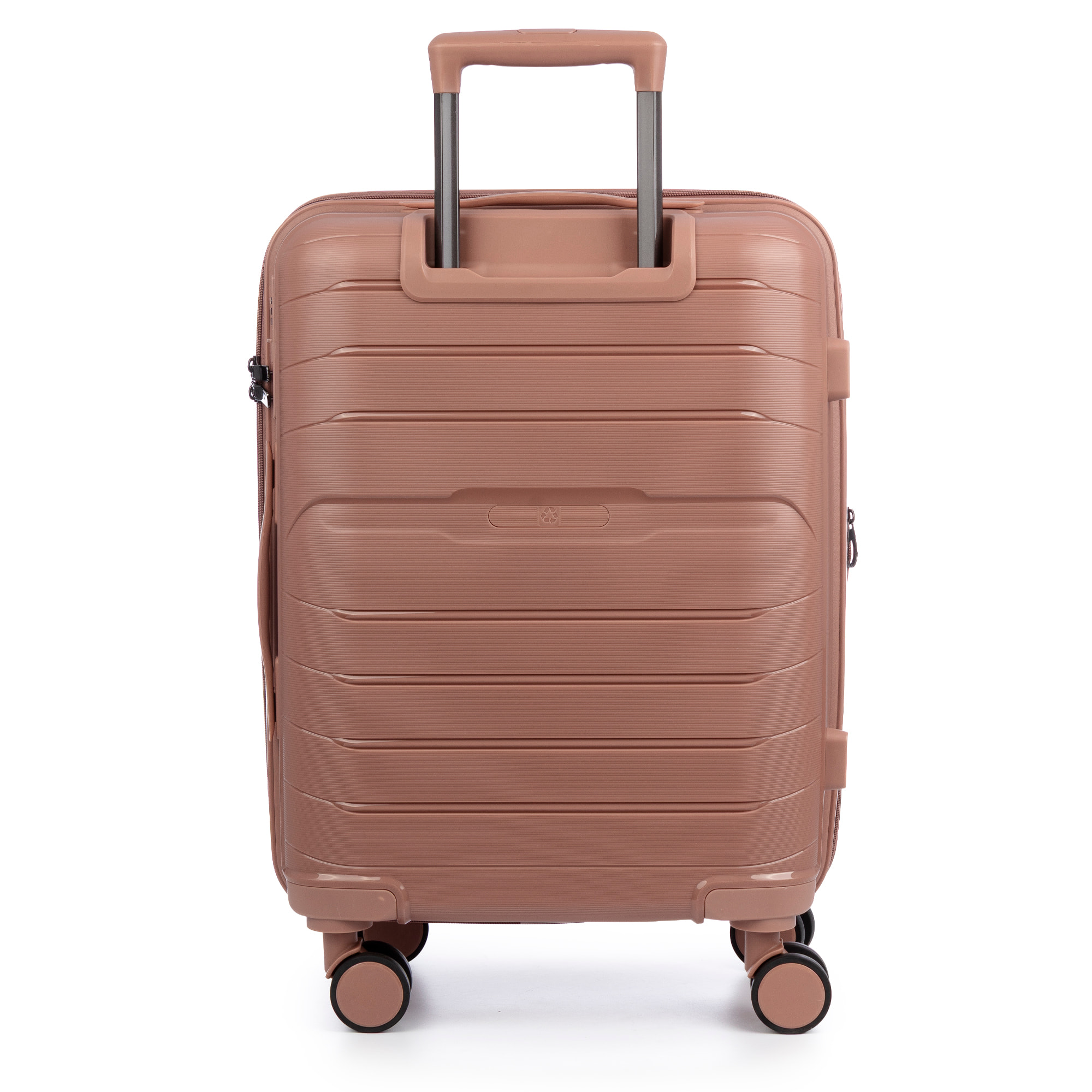 Set di 3 valigie Trolley espandibili, in materiale leggero PP resistente alla rottura. Chiusura TSA numerica, 4 ruote doppie girevoli a 360°.