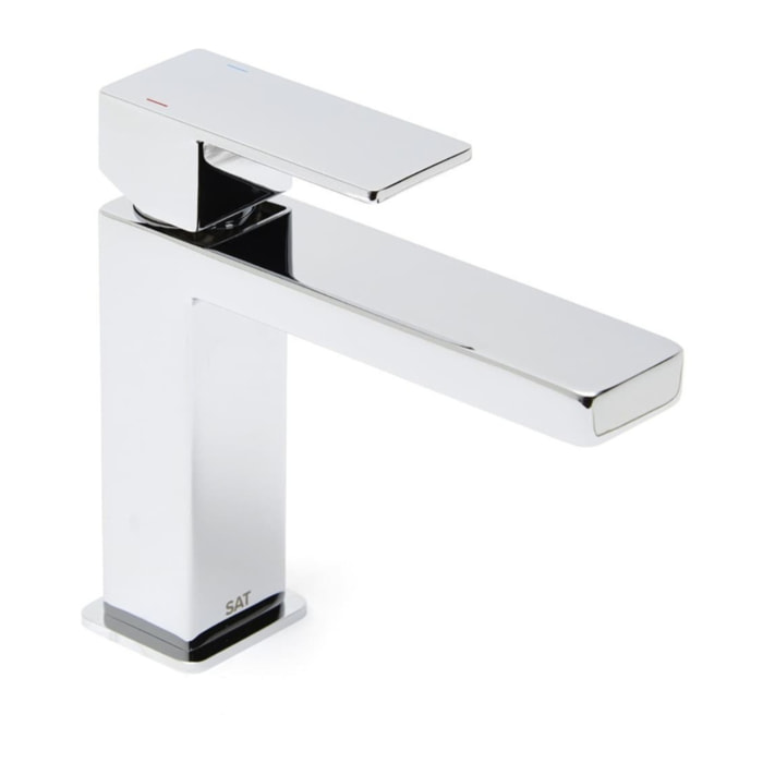 Vision mitigeur lavabo à levier sur pied, sans vidage, chrome brillant (SATBSVI271)