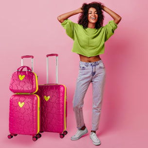 Juego De Maletas Pc Agatha Ruiz De La Prada Iconic Fucsia