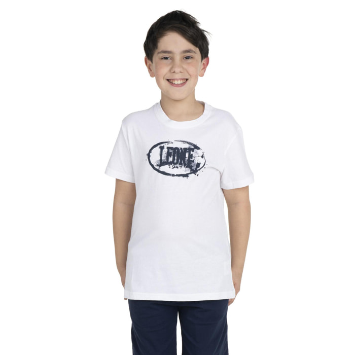 Camiseta básica infantil logo estampado
