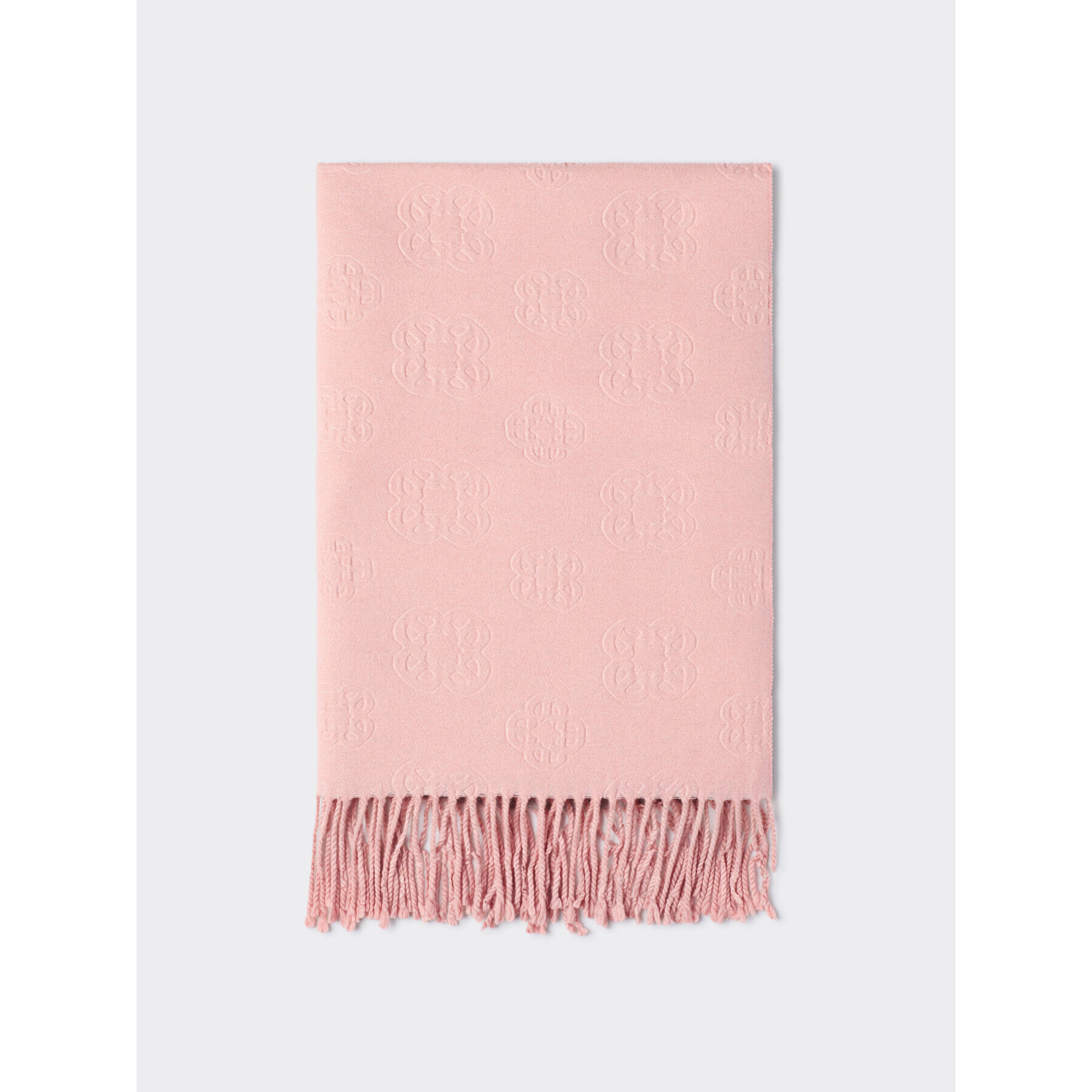 Elena Mirò - Sciarpa con logo embossed - Rosa