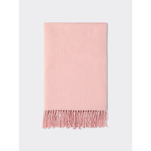 Elena Mirò - Sciarpa con logo embossed - Rosa