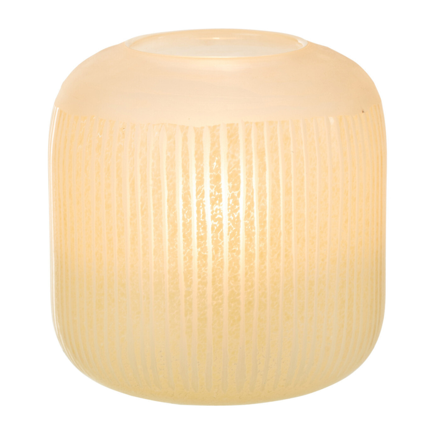 J-Line vase Lignes - verre - jaune clair - small - Ø 17 cm