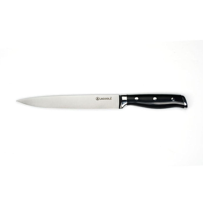 Couteau à trancher noir 33cm - "Essentials"