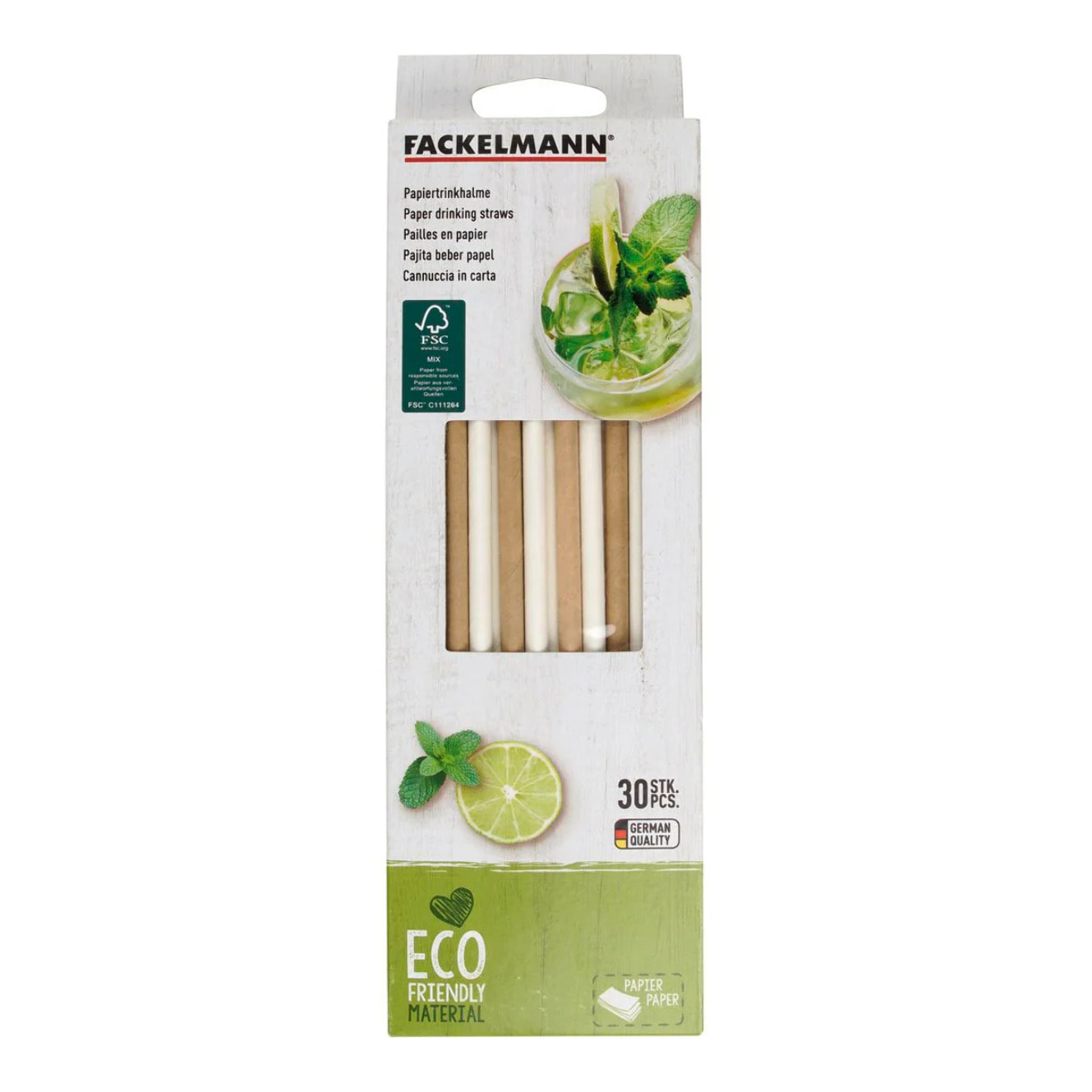 Pailles en papier  24 cm Fackelmann Bar Concept