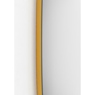 Set de espejos ovalados Eclipse aglomerado mostaza 65/40x40x2 cm