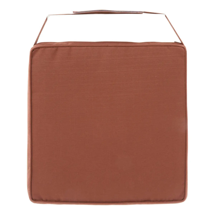 Galette de chaise Korai acajou 40x40cm