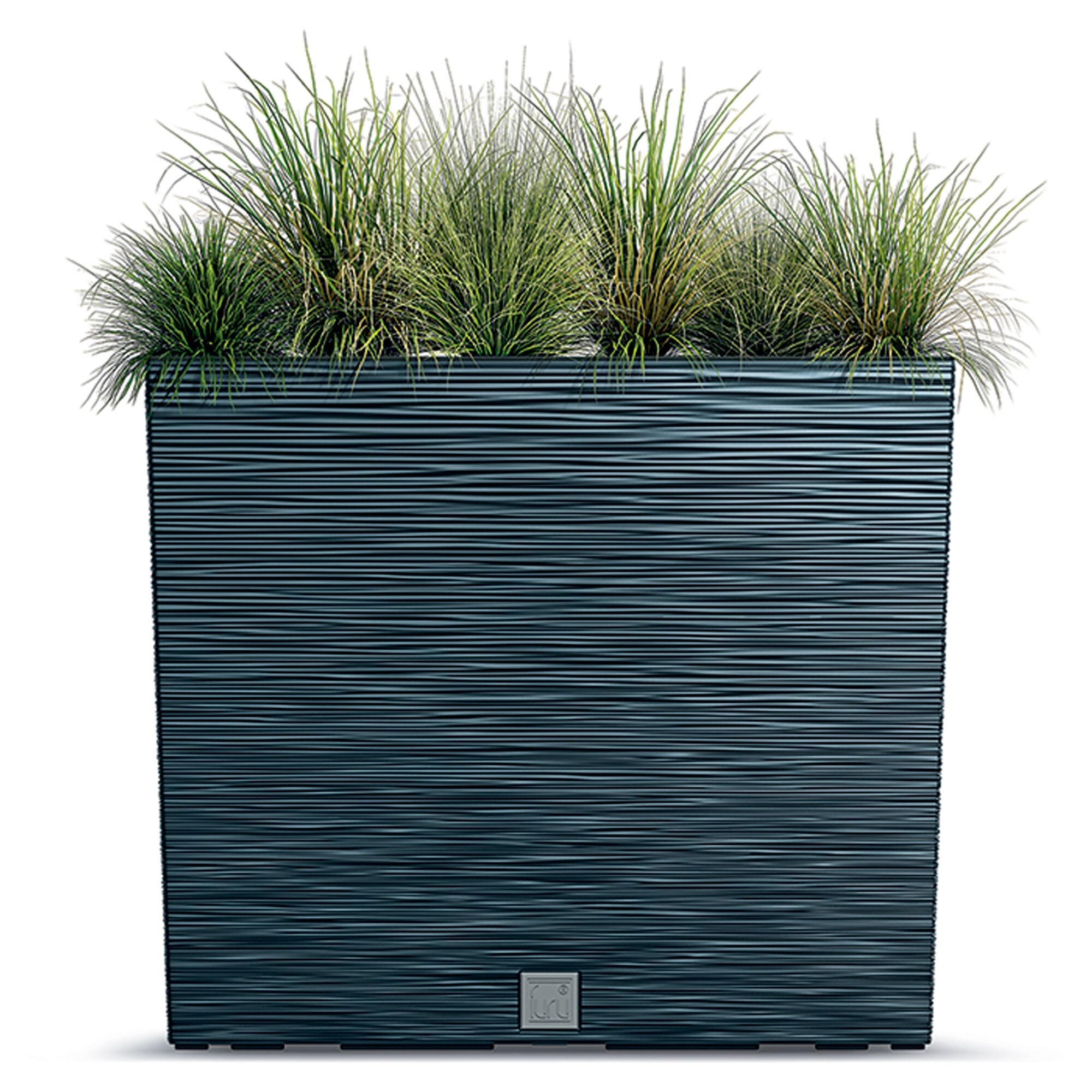 Macetero color antracita, con depósito, colección FURU, de 58 x 18 x 49,8 cm, capacidad de 12 L.