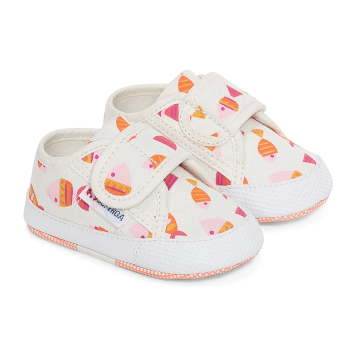 Sneakers Superga Bambino Bianco 4006 BABY STRAP CANDY FISH