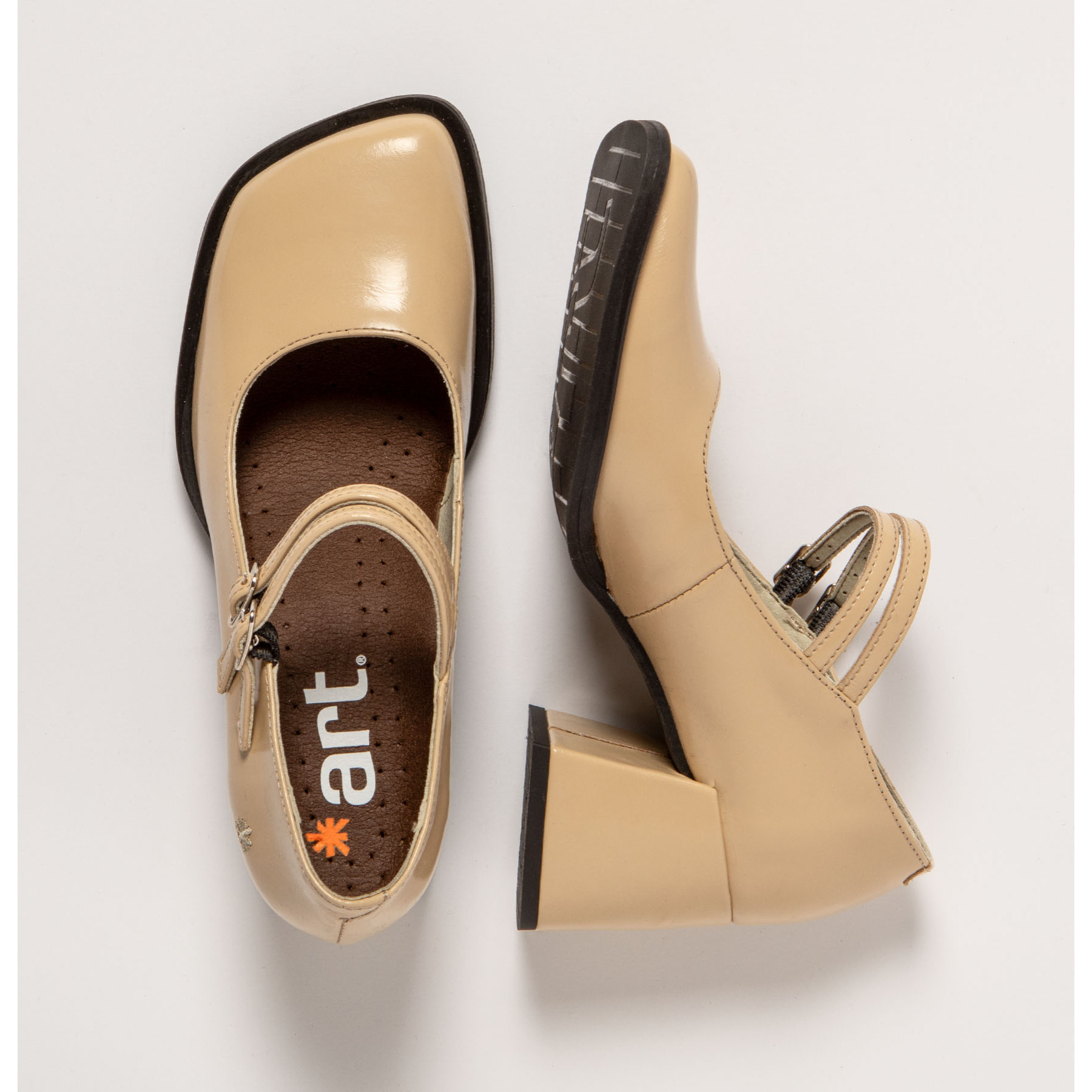 Zapatos 1704 NAPPA SHINNY CHAMPAGNE / VERONA color Champagne