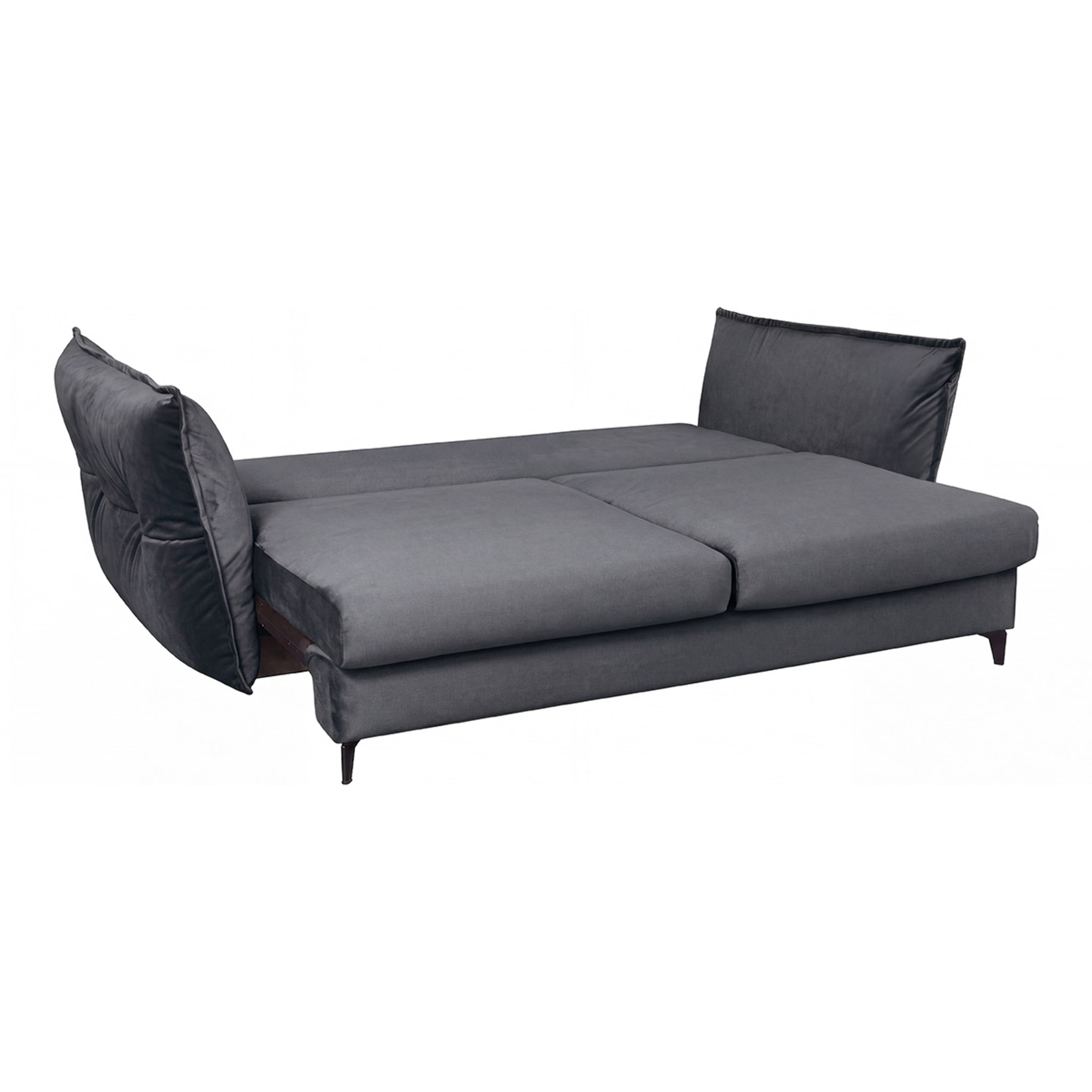 Canapé Velours Droit Convertible Verduro - 3 Places