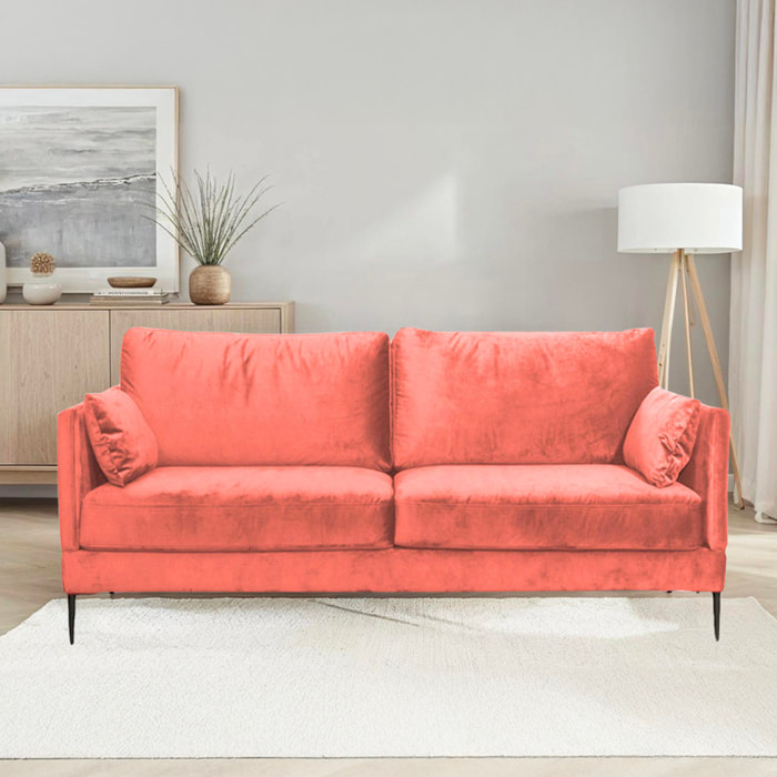 Canapé Velours Droit Splendido - 2 Places