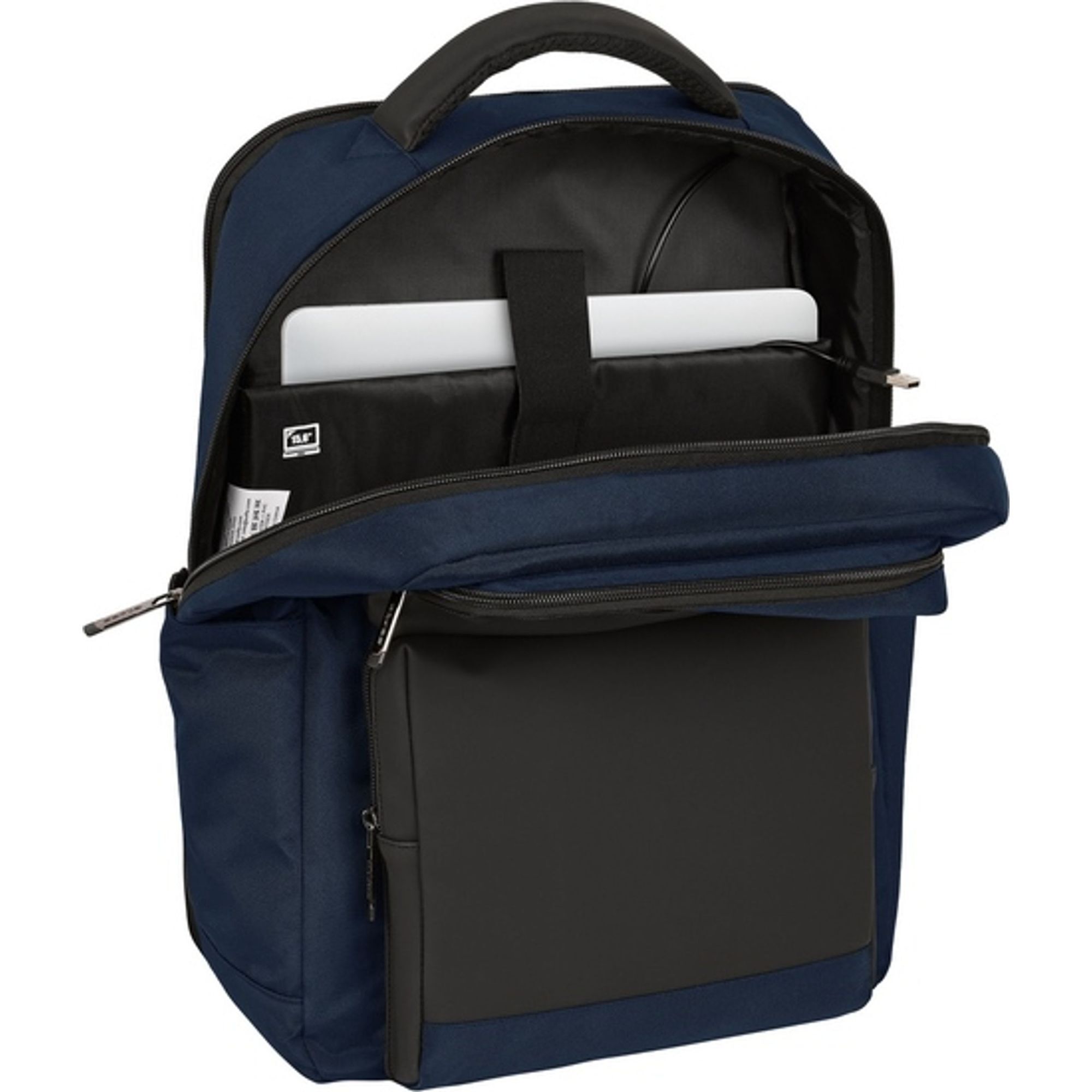 Mochila 2 bolsillos portatil 15,6+usb safta business "dark blue"