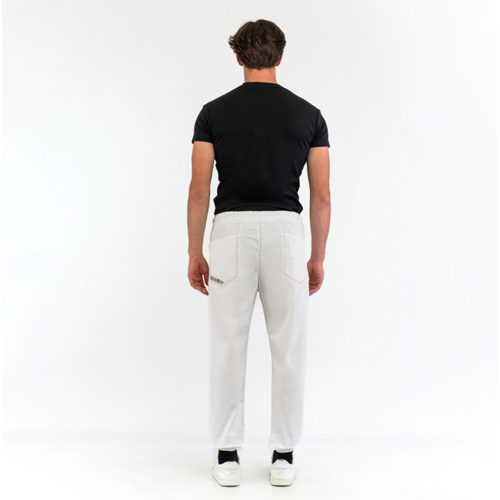 BIKKEMBERGS pantalone uomo white
