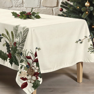 Nappe Anti-tâches Toucher du Tissu Christmas Muerdago