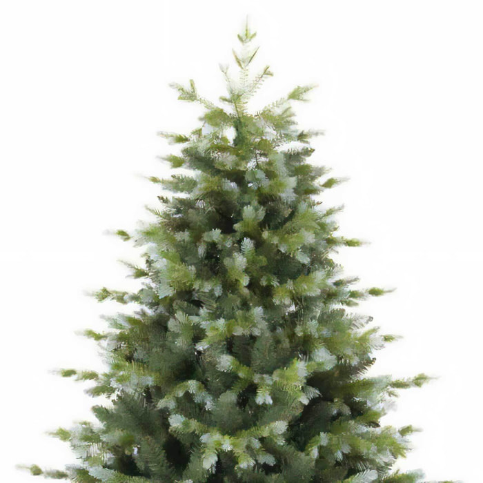 Santos - Albero di Natale con punte argentate in PE e PVC ø124x180H, 895 rami