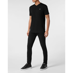 PHILIPP PLEIN Maglietta con scollo a V GOTHIC PLEIN