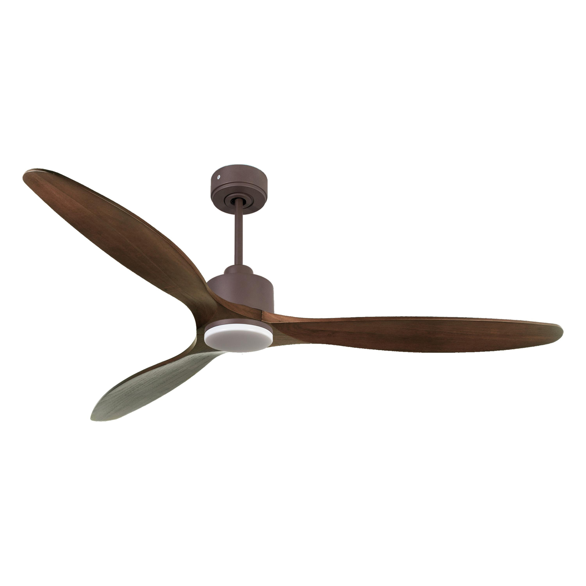 Ventilateur de plafond Réversible  Thermostat Dimmable Wifi Moteur à courant continu Toits en pente Télécommande Lumière à trois tons Hypersilence Mémoire