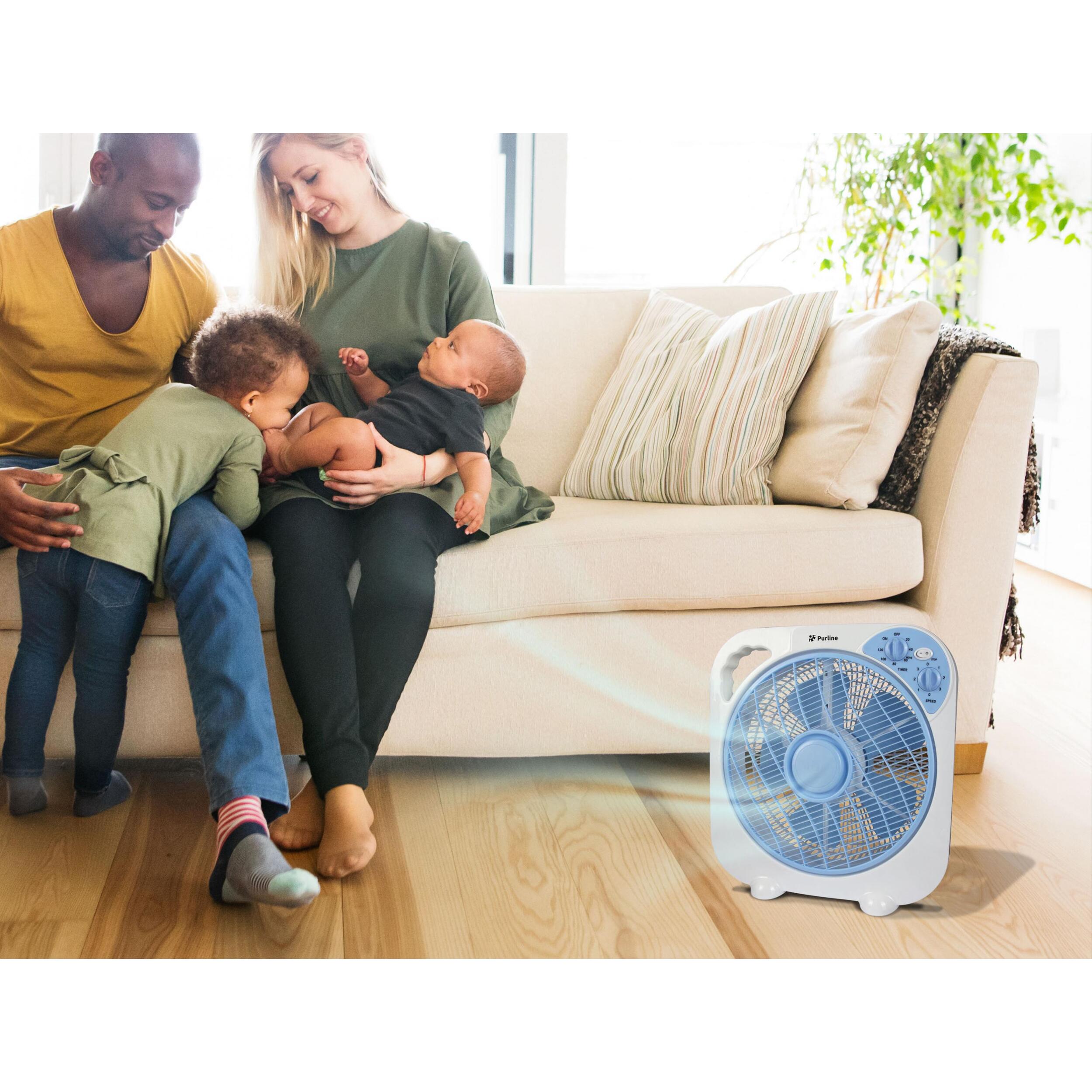 Ventilador de sobremesa o suelo portatil con temporizador VENTY PANDORA PURLINE