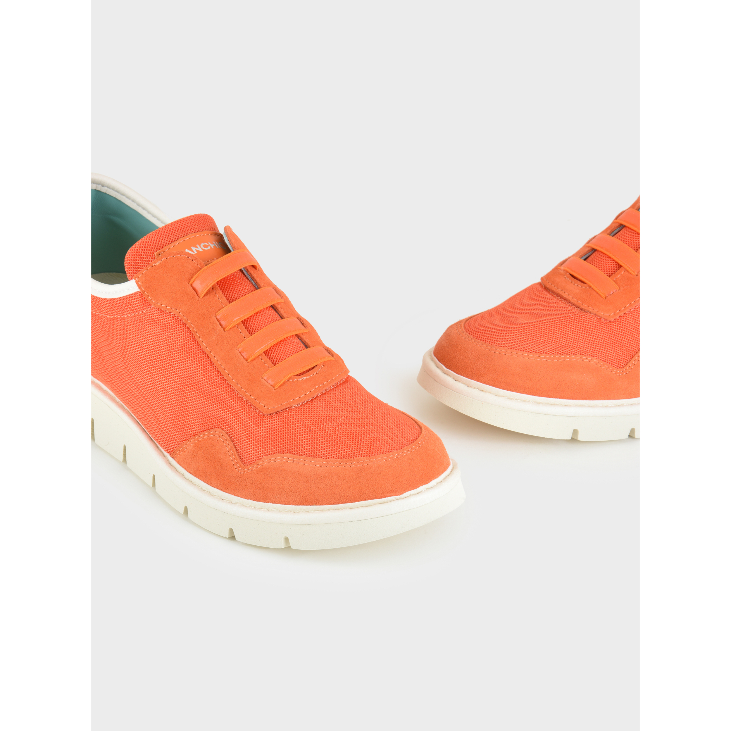 SLIP ON P05 UOMO IN MESH E SUEDE ARANCIO