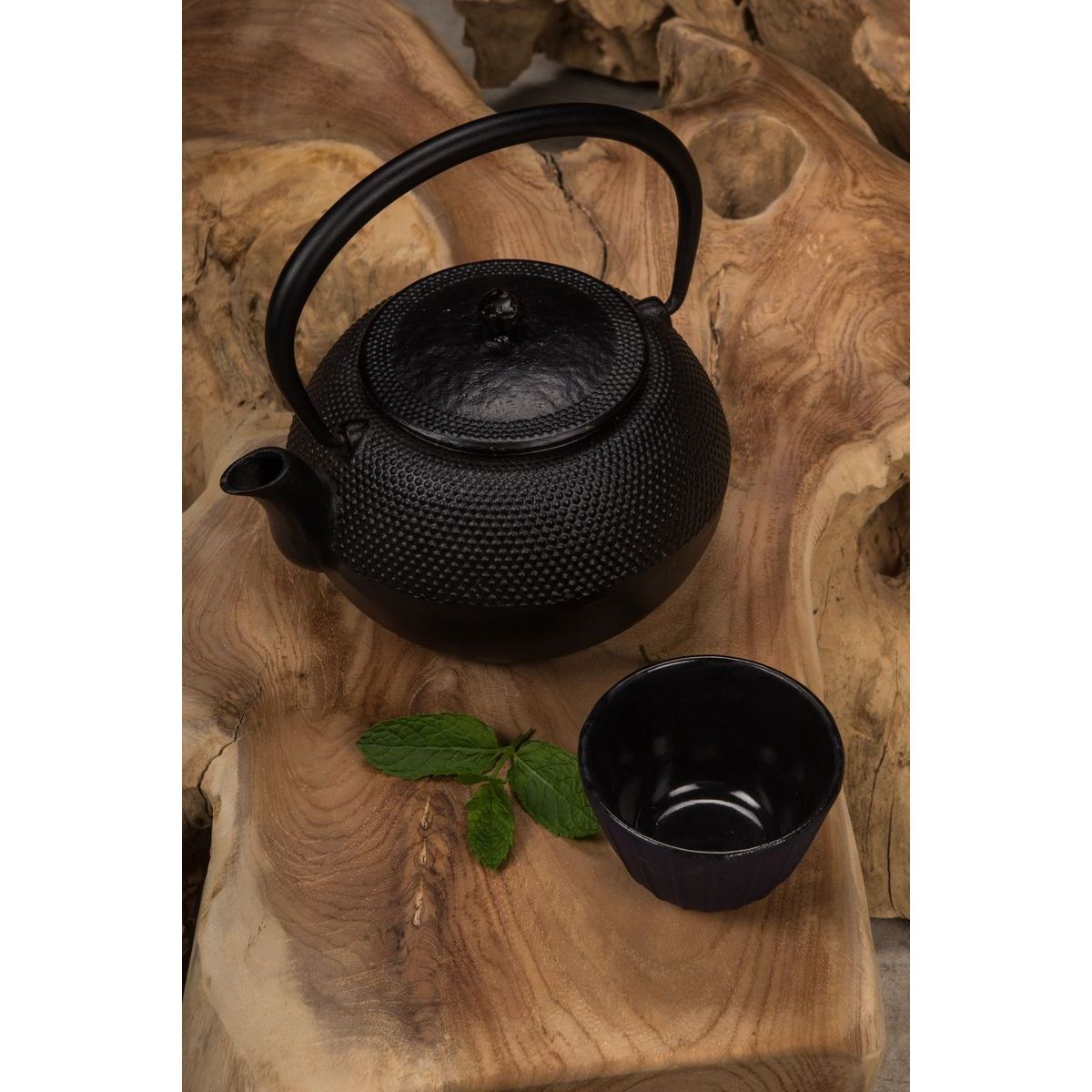 Théière en fonte noire 1,2L TRESOR D'ASIE