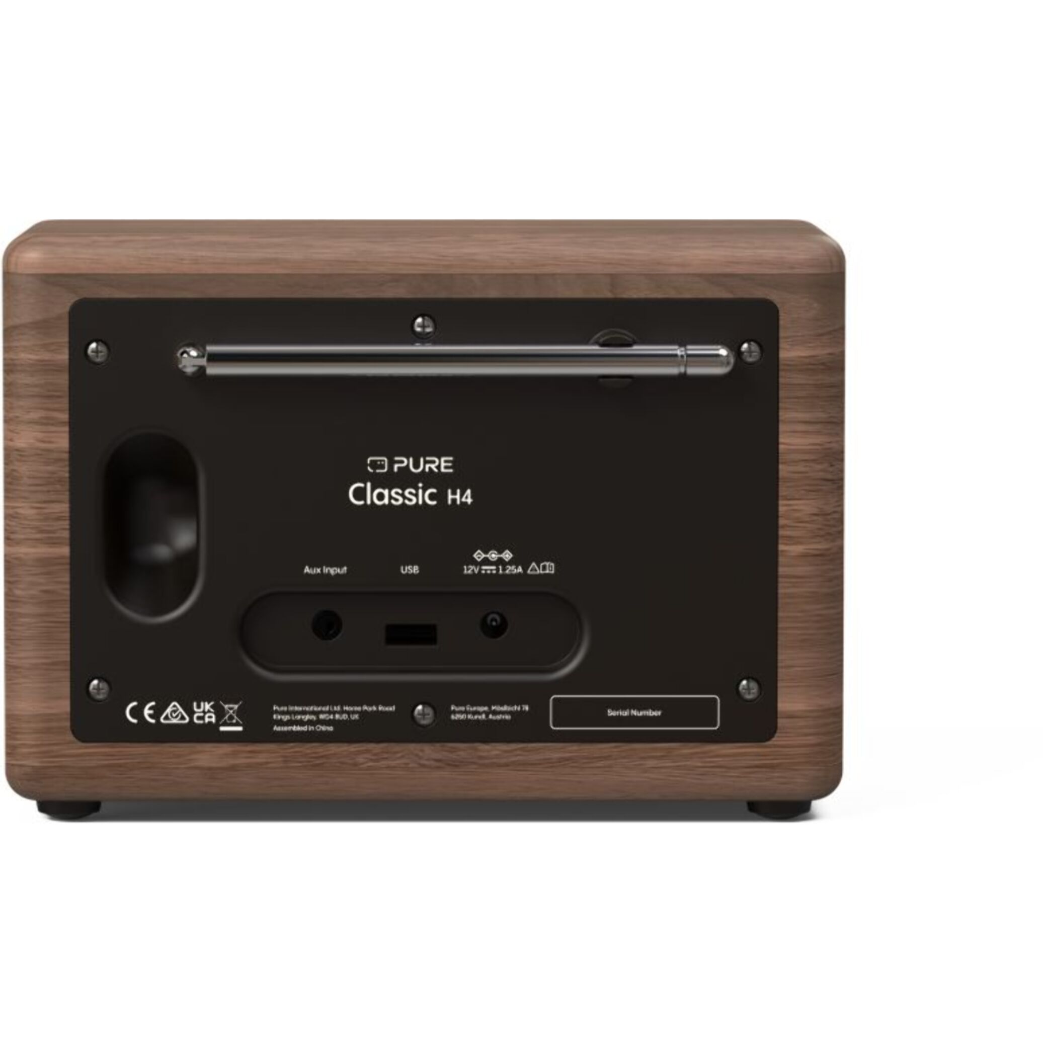 Radio DAB PURE Classic H4 Coffee Black/Walnut