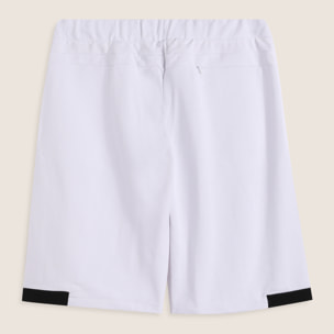 Pantaloni corti uomo in cotone con inserti a contrasto