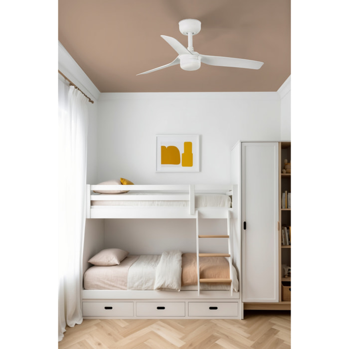 MINI PUNT S Ø900 BLANCO 3 PALAS BLANCAS 10W TUYA