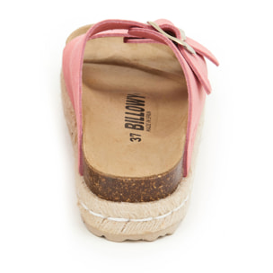 SANDALO CON ZEPPA BILLOWY ROSA