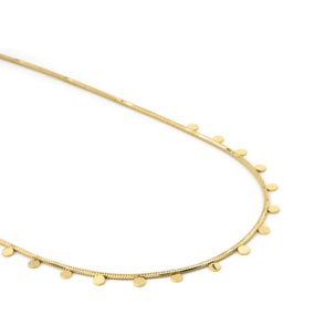 Collar acabado en oro amarillo de 18k