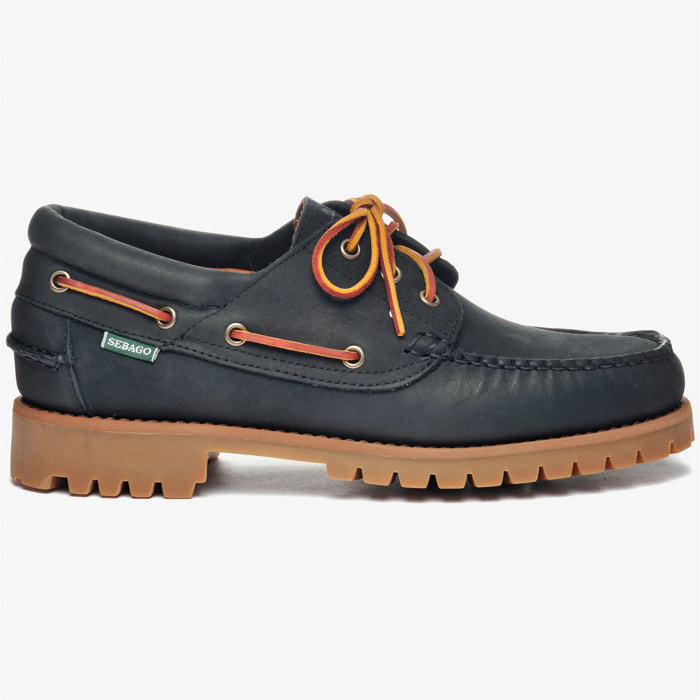Sebago - Docksides Uomo Nero - Acadia Crazy Horse