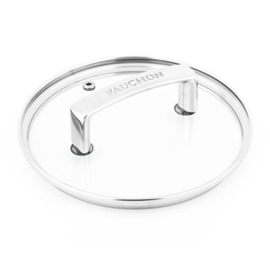 Couvercle 16 cm en verre et en aluminium SIGNATURE