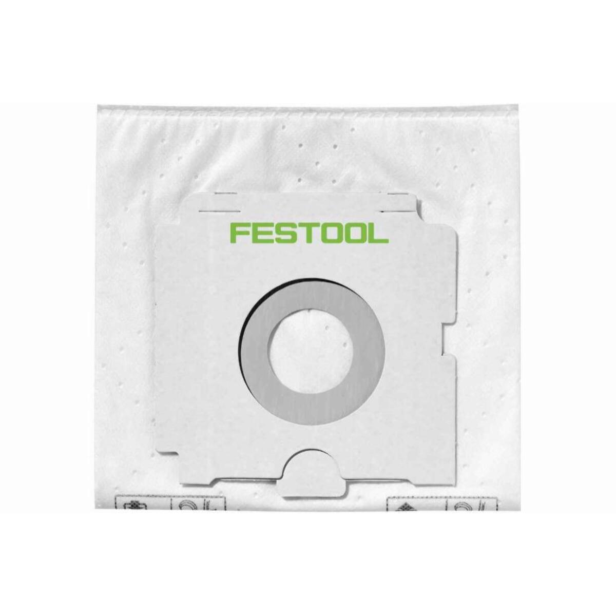 Sac filtre papier SelfClean SC FIS-CT 36/5 - FESTOOL - 5 sacs - 496186