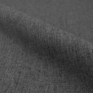 Lot de 2 chaises en tissu gris foncé et pieds en métal - Pipo