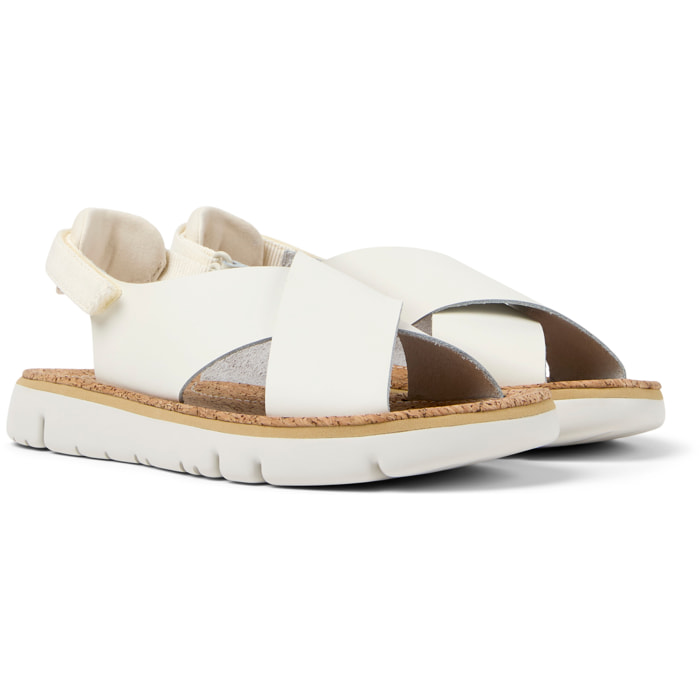 Sandalias - CAMPER Oruga Sandal - Blanco - Cuero liso