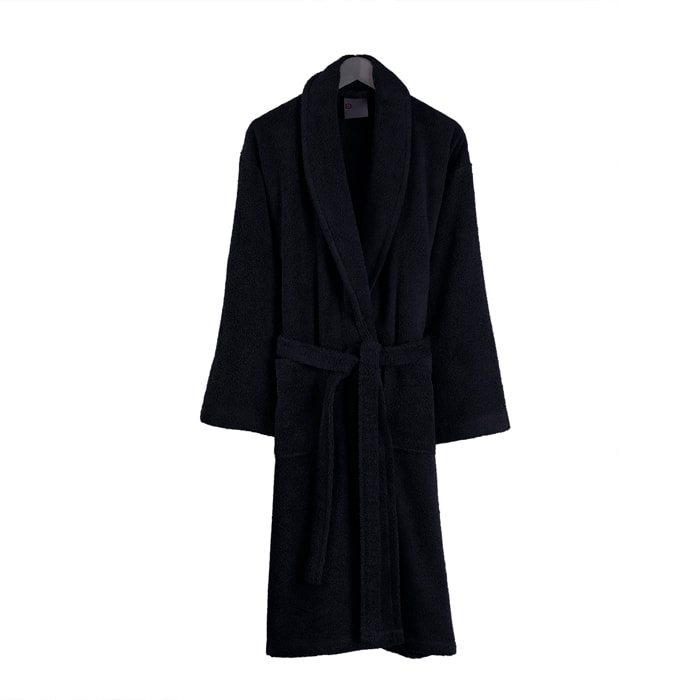 Peignoir homme 100% coton noir