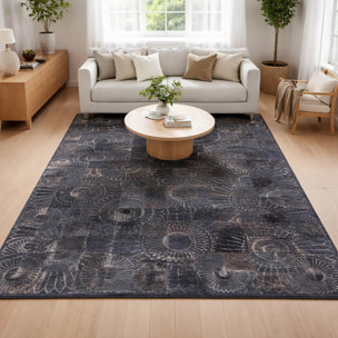 Tapis peau de vache kilim fait main MOKO
