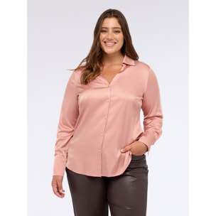 Fiorella Rubino - Camisa de satén de viscosa - Rosa