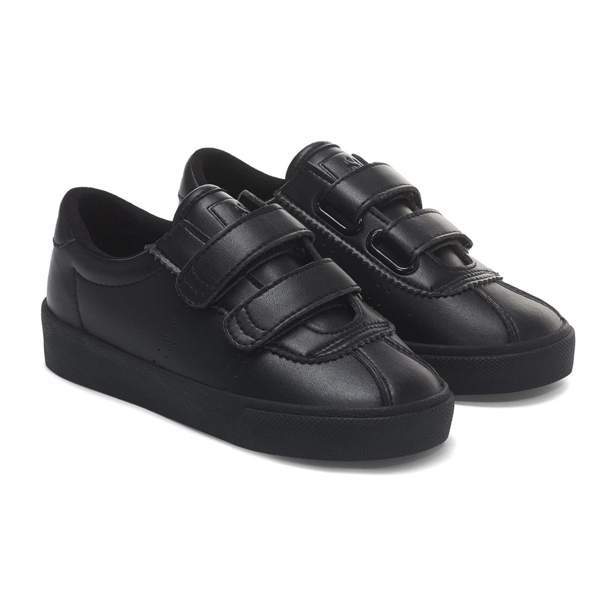 Superga - Sneakers Bambino/a Nero - 2843 KIDS CLUB S STRAPS VEGAN MATERIAL