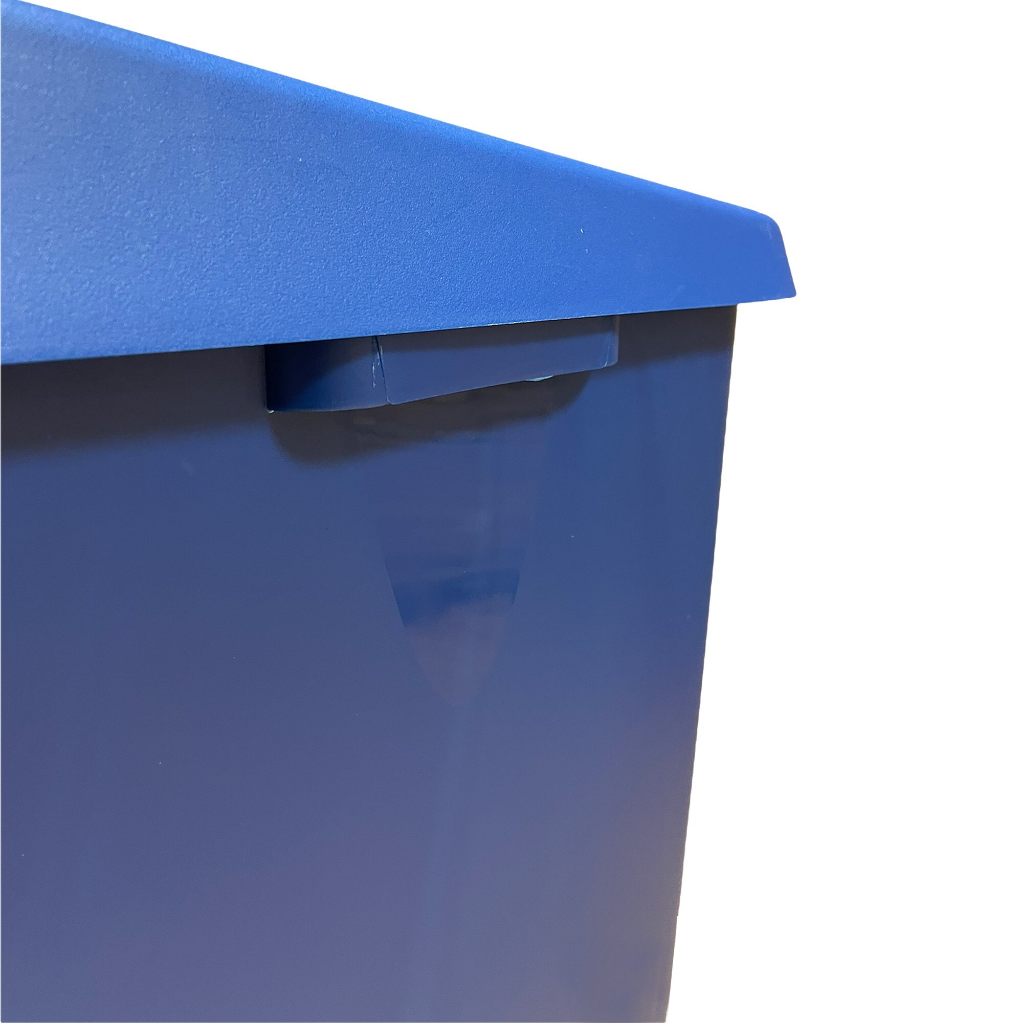 Pack reciclaje 3 contenedores - cubo de basura wellhome reciclo 110l cerrado c/u: azul (papel y cartón) - verde (vidrio) - amarillo (plásticos)