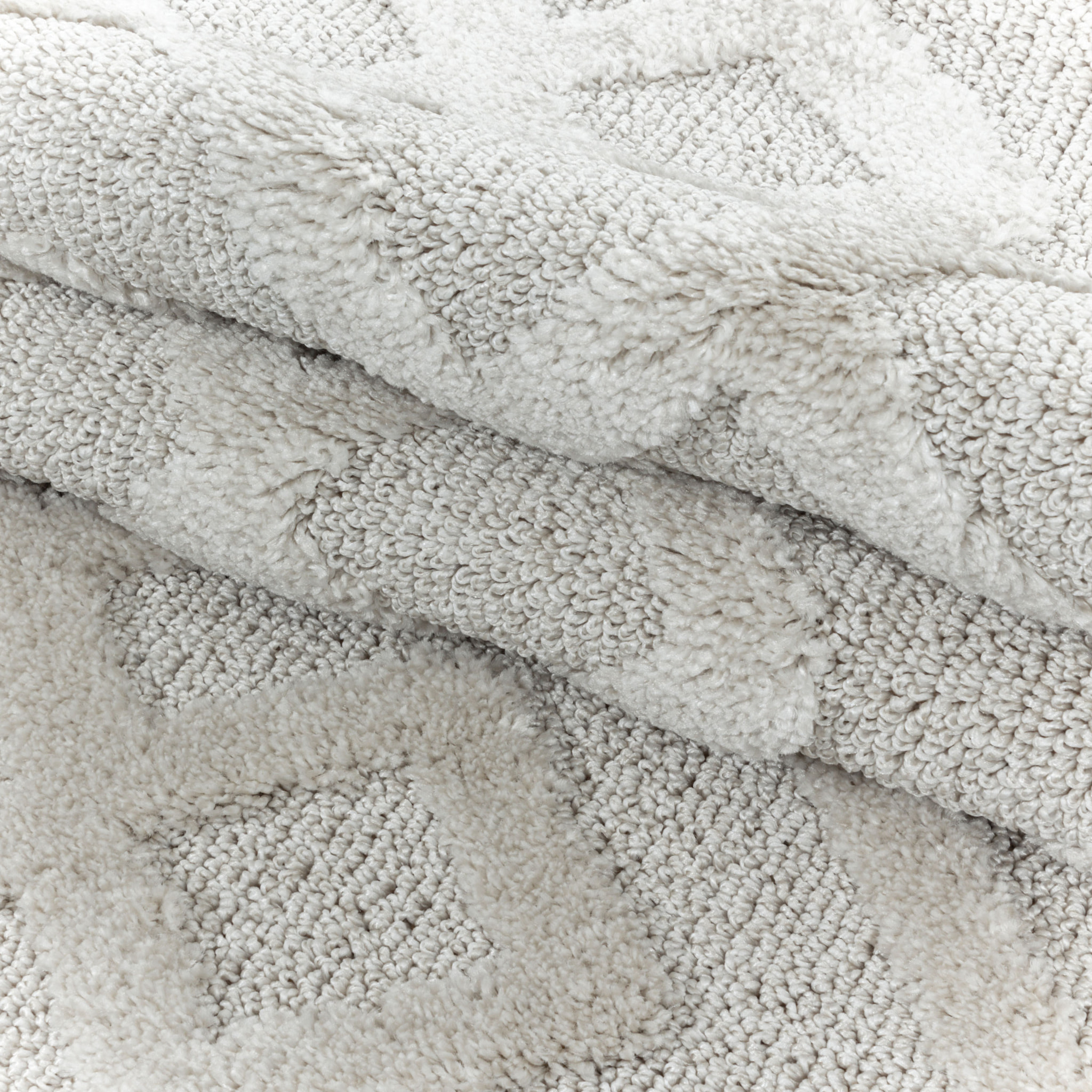 PISA - Tapis de salon rond à motif crème - PIS4708CRE