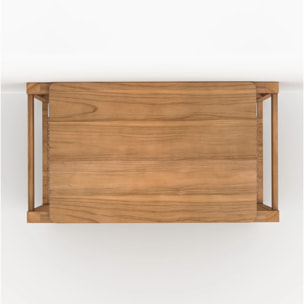 Meuble de salle de bain en bois de teck 90 cm - Lucette