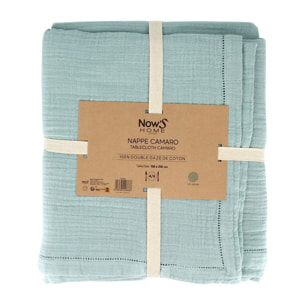 Nappe en coton céladon 150x250cm  CAMARO