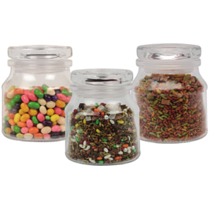 Set 3pcs tarros de vidrio Easy Bergner